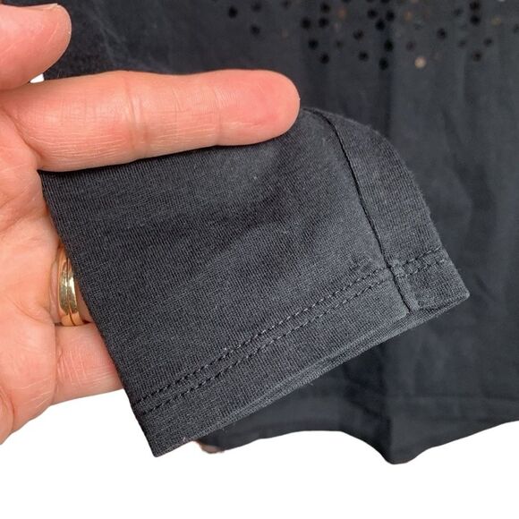 JUSTICE | Black Sequins Girls Long Sleeve Top T Shirt - Picture 6 of 9